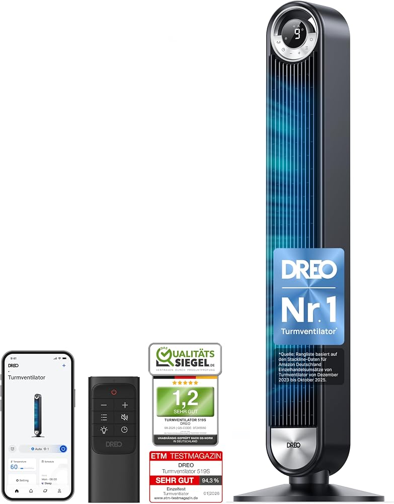 DREO Smart Turmventilator 106 cm